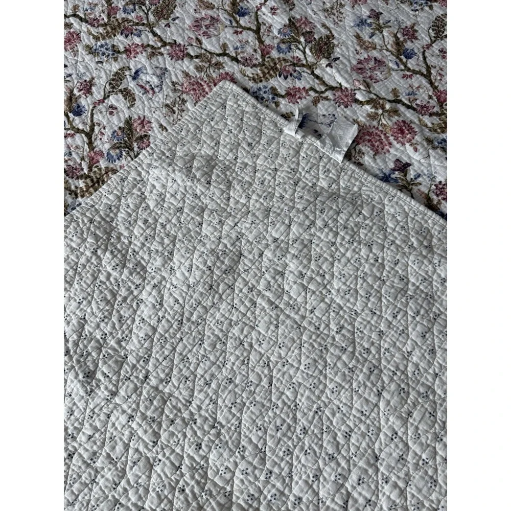 Threshold K Quilt Jacobean Floral Botanical Cotton Coverlet Target 2019 Retired